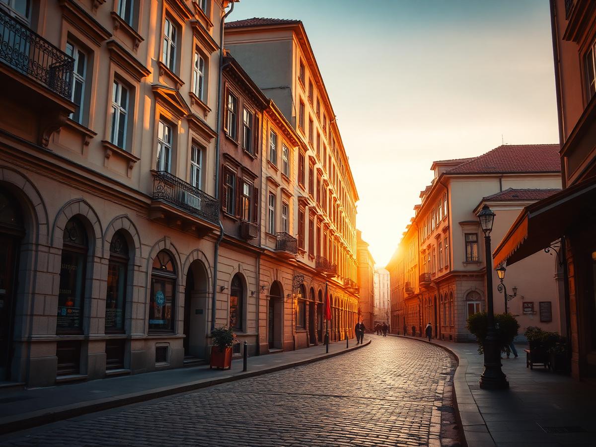 A historic European street