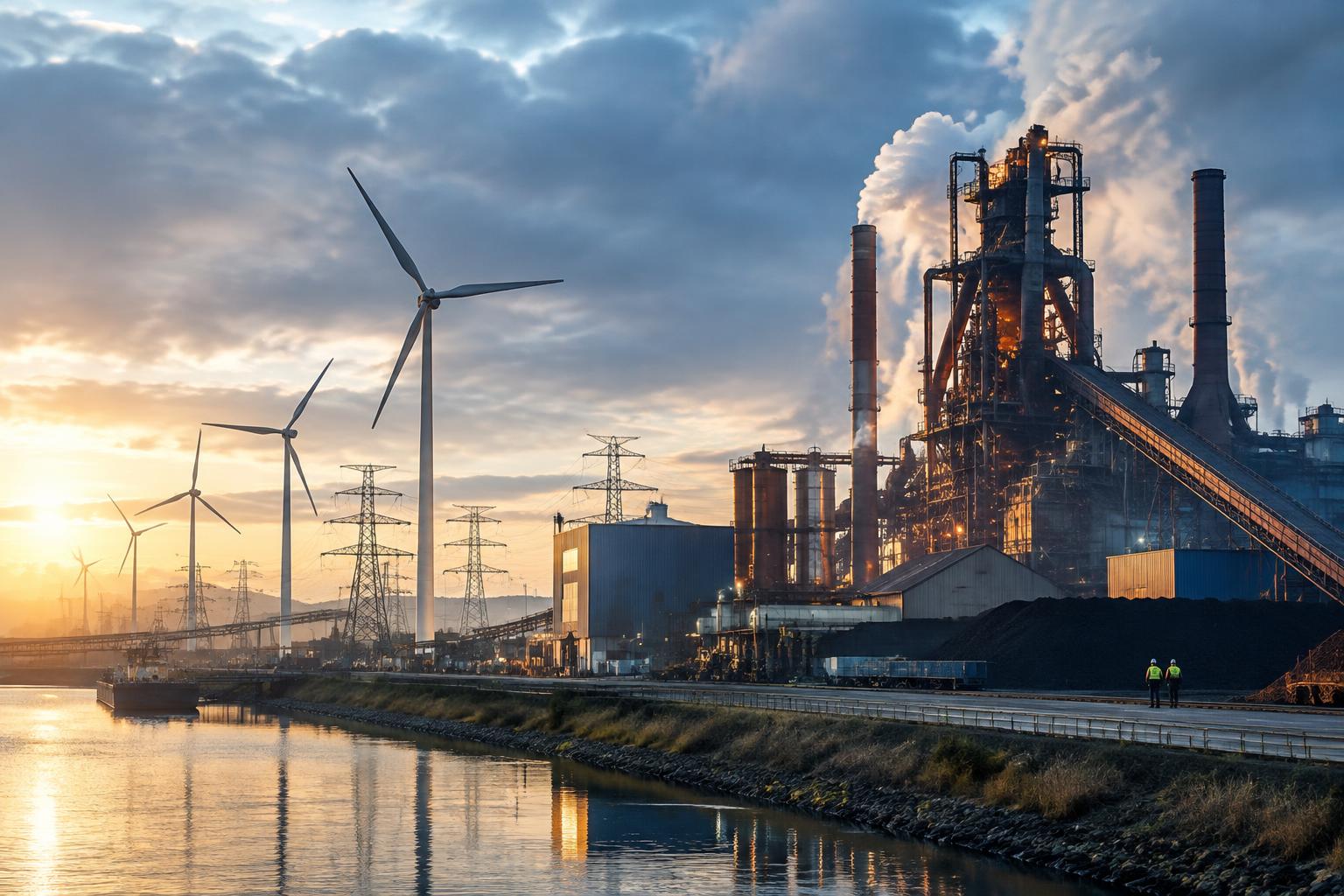 European industrial and energy infrastructure illustrating the competitiveness debate in European Union