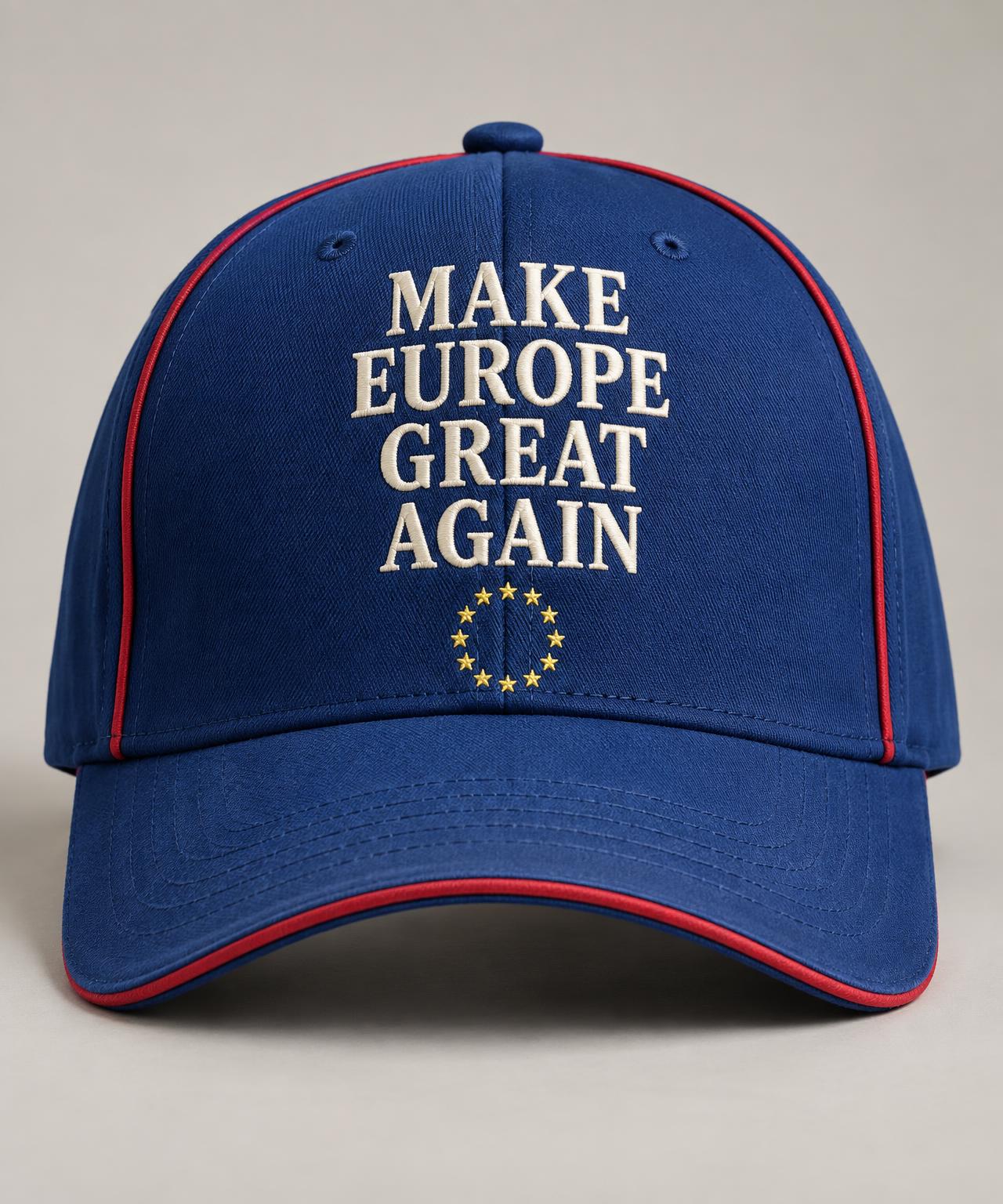 Royal blue Make Europe Great Again embroidered cap
