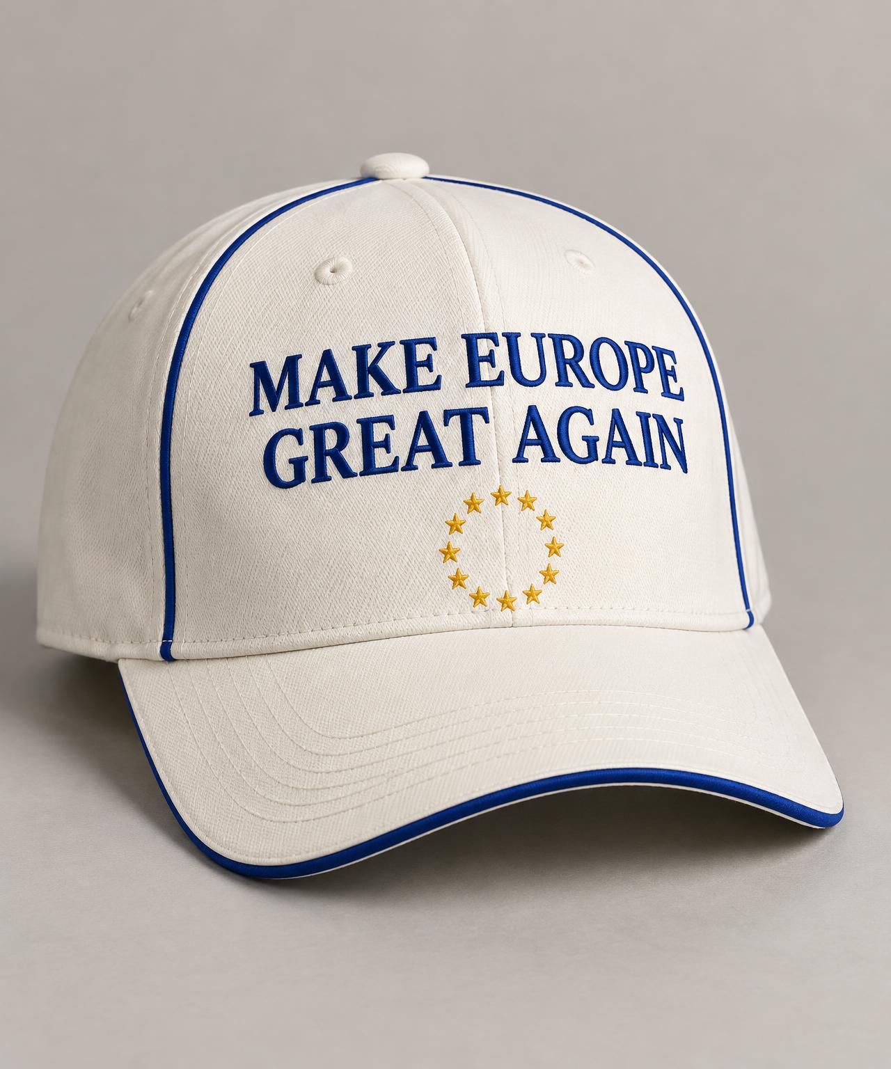 Ivory Make Europe Great Again embroidered cap